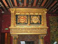 Blois, Chateau, Aile Francois Ier , Cheminee des appartements de Francois Ier